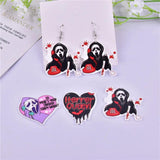 10pcs Halloween Skull Charms, DIY Jewelry Accessory for Keychain Earring Making