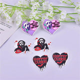10pcs Halloween Skull Charms, DIY Jewelry Accessory for Keychain Earring Making