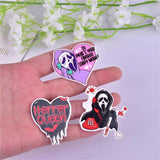 10pcs Halloween Skull Charms, DIY Jewelry Accessory for Keychain Earring Making