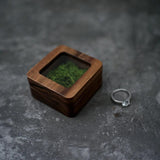 Wood Ring Box Jewelry Holder Engagement Ring Box