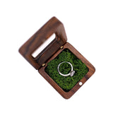 Wood Ring Box Jewelry Holder Engagement Ring Box