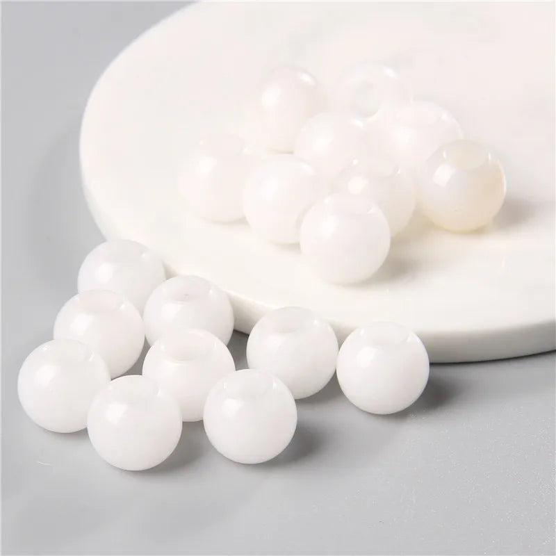 10pcs Natural Stone Beads Charm Pendant for Jewelry Making, Hole 5mm