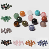 10pcs Natural Stone Beads Charm Pendant for Jewelry Making, Hole 5mm