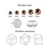 Austrian Crystal Square Beads 6/8mm Glass Cube Faceted Bead