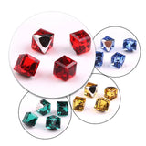 Austrian Crystal Square Beads 6/8mm Glass Cube Faceted Bead
