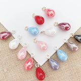 10 Pcs Mixed Color ABS Pearl Charms Pendant for DIY Earrings