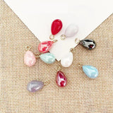 10 Pcs Mixed Color ABS Pearl Charms Pendant for DIY Earrings