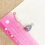 10 Pcs Mixed Color ABS Pearl Charms Pendant for DIY Earrings