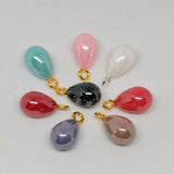 10 Pcs Mixed Color ABS Pearl Charms Pendant for DIY Earrings