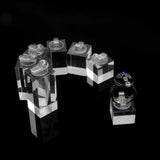 7Pcs Finger Ring Display Stand Holder Home Jewelry Shop Different Height