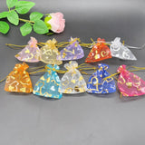 100pcs 7x9 9x12 Love Heart Organza Bags Pouches Drawstring Jewelry Packing Bag