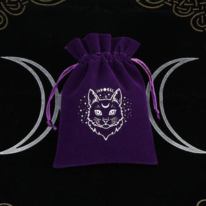 5pcs Velvet Tarot Storage Bag Drawstring Witchcraft Supplies