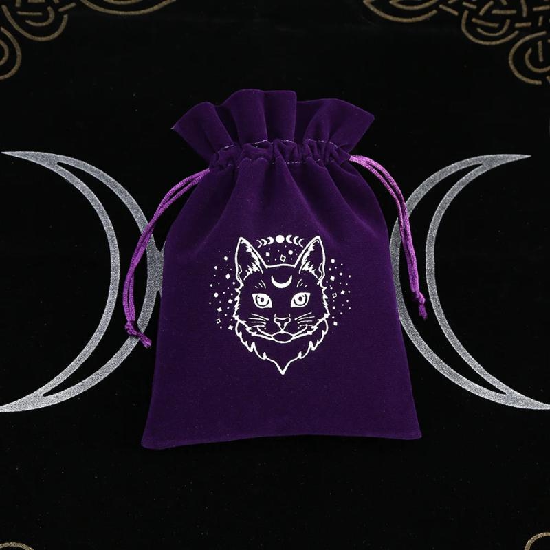 5pcs Velvet Tarot Storage Bag Drawstring Witchcraft Supplies