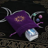 5pcs Velvet Tarot Storage Bag Drawstring Witchcraft Supplies