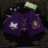 5pcs Velvet Tarot Storage Bag Drawstring Witchcraft Supplies