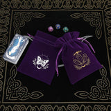 5pcs Velvet Tarot Storage Bag Drawstring Witchcraft Supplies