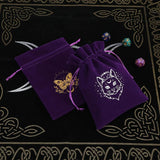 5pcs Velvet Tarot Storage Bag Drawstring Witchcraft Supplies