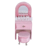 Pink Velvet Dresser Shape Jewelry Box Organizer Holder Rings Container