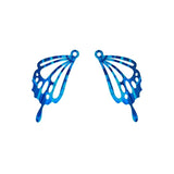 10pcs Multicolor Butterfly Wing Charm Pendant for DIY Accessories
