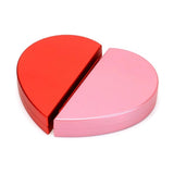 Love Heart Shape Wedding Ring Display Box Jewelry Storage
