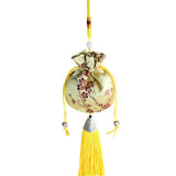 5 Pcs Ethnic Style Brocade Tassel Plum Flower Sachets