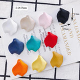 20pcs Mixed Resin Enamel Leaf Charm Pendant for Earring DIY Jewelry Making