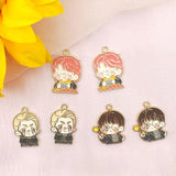 10PCS Alloy School of Magic Charm Pendant DIY Keychain Earrings Jewelry