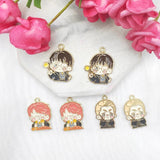 10PCS Alloy School of Magic Charm Pendant DIY Keychain Earrings Jewelry