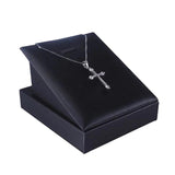 Red Velvet Jewelry Pendant Display Tray Necklace Stand