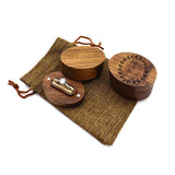 Mini Retro Walnut Wood Ring Box Personalised Wedding Proposal