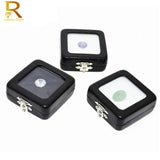 Diamond Display Box Leather Case Gem Stone Storage Bead Pendant Organizer