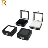 Diamond Display Box Leather Case Gem Stone Storage Bead Pendant Organizer