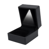LED Lighted Earring Ring Wedding Ring Boxes Pendant Necklace Storage Cases