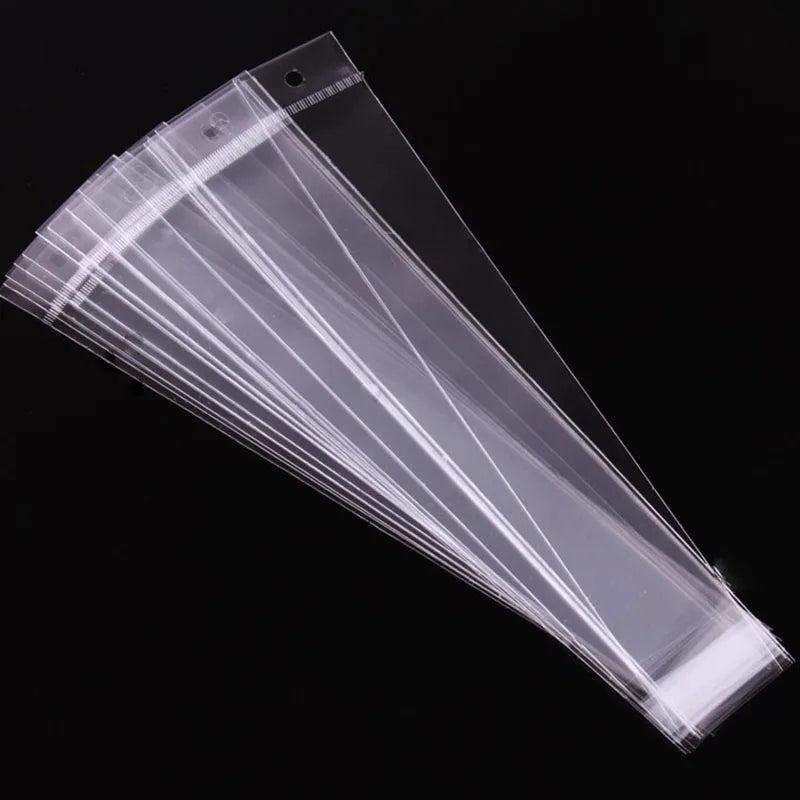 100Pcs Clear OPP Plastic Transparent Jewelry Packaging Bags
