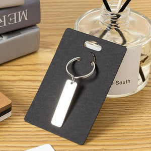 50Pcs Mixed Brown Gift Ring Keychain Cards Jewelry Display Storage Holder
