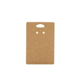 50Pcs Mixed Brown Gift Ring Keychain Cards Jewelry Display Storage Holder
