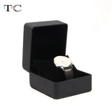 Portable Artificial Leather Watch Box with Pillow Package Case