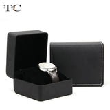 Portable Artificial Leather Watch Box with Pillow Package Case
