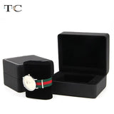 Portable Artificial Leather Watch Box with Pillow Package Case
