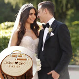 Vintage Rustic Wedding Ring Box Wood Ring Box for Wedding Engagement