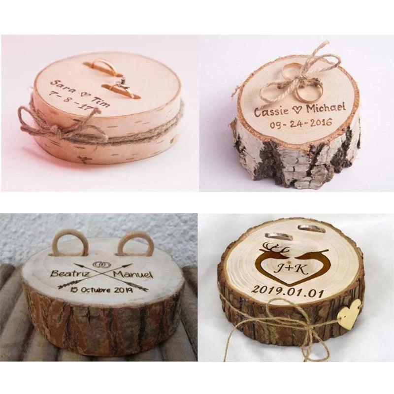 Vintage Rustic Wedding Ring Box Engagement Proposal Holder