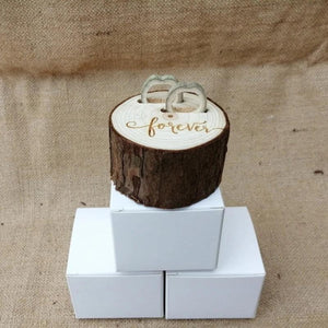 Vintage Rustic Wedding Ring Box Engagement Proposal Holder