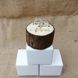 Vintage Rustic Wedding Ring Box Engagement Proposal Holder