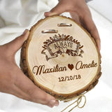 Vintage Rustic Wedding Ring Box Engagement Proposal Holder