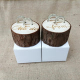 Vintage Rustic Wedding Ring Box Engagement Proposal Holder