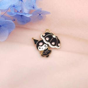 10PCS Demon Rabbit Earrings Necklace Keychain Bracelet Charm