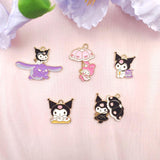 10PCS Demon Rabbit Earrings Necklace Keychain Bracelet Charm