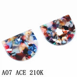 Tortoise Shell Dangle Earrings Charm Acrylic Pendants