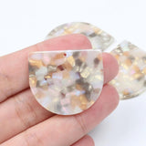 Tortoise Shell Dangle Earrings Charm Acrylic Pendants
