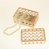 Rectangle Crystal Jewelry Box with Cover